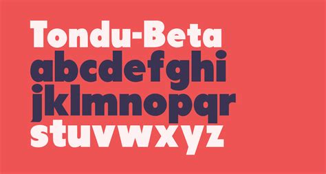 tondu beta font - tondu beta download